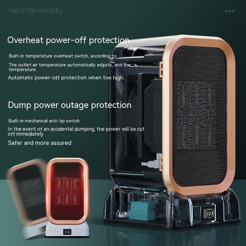 Radiateur Soufflant PTC 1000 W — Chauffage Compact et Sûr 5