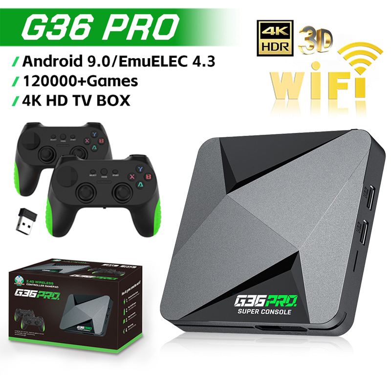 New G36 PRO Gaming Console TV Box 4K