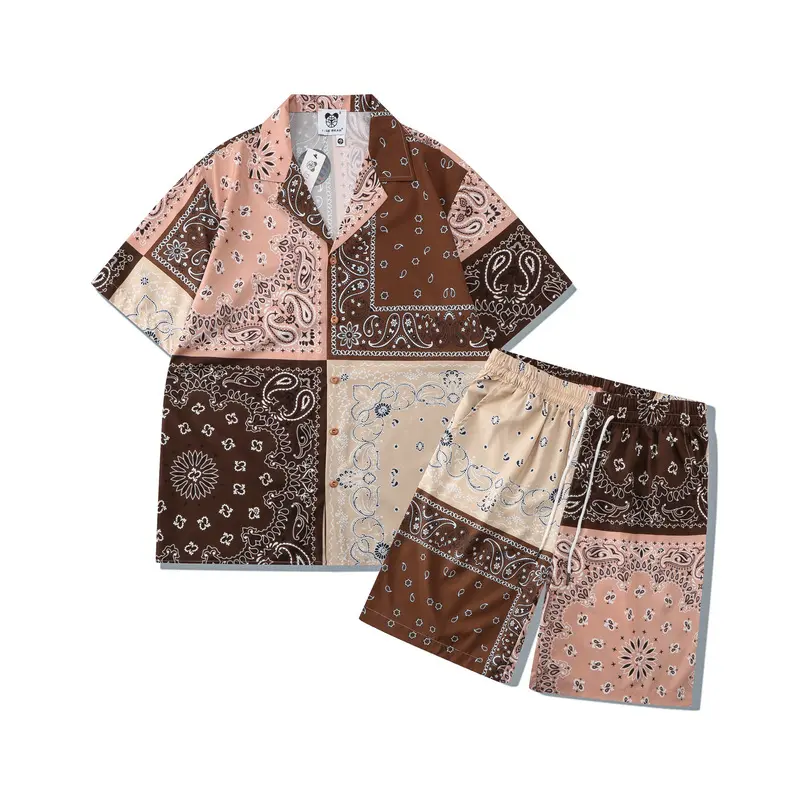 Loose Shirt Suit Digital Printing Leisure for Men