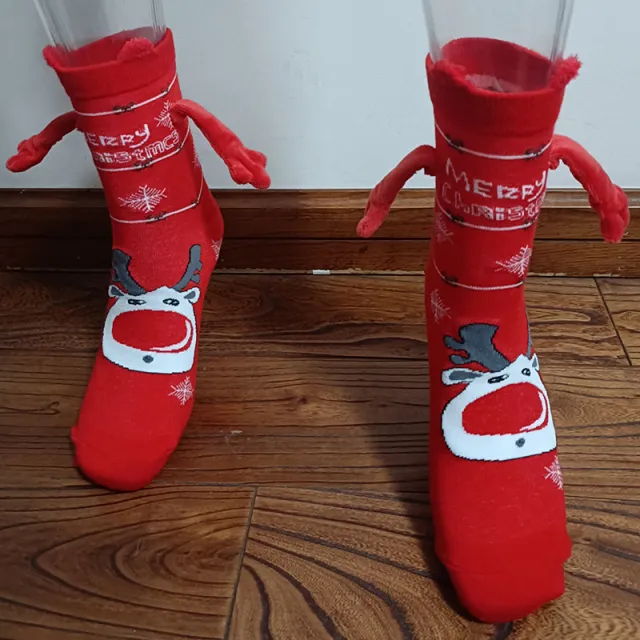 Christmas Stockings Autumn Winter Cotton Magnet Lodestone Hand Tube Socks Figure 22 - Shop at LoveMi