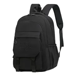 Contrast Colour Schoolbag Women's Shoulder Large Capacity - Black - View 1