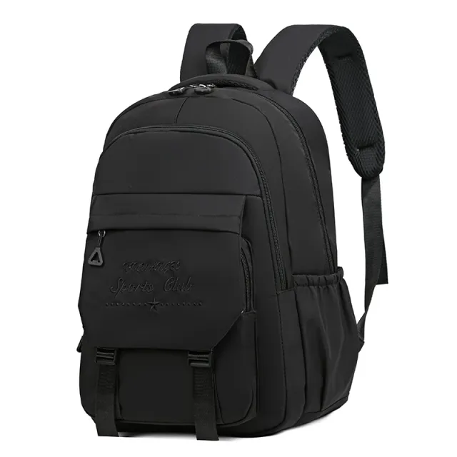 Contrast Color Schoolbag Women's Shoulder Large Capacity Black - Shop at LoveMi