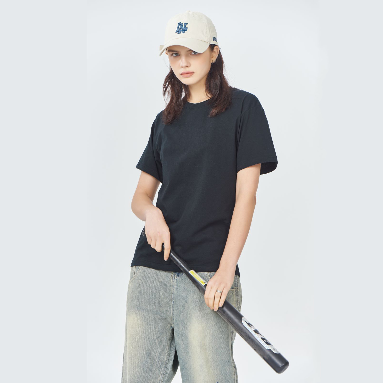 Xinjiang Cotton Breathable Round Neck Short-sleeved T-shirt