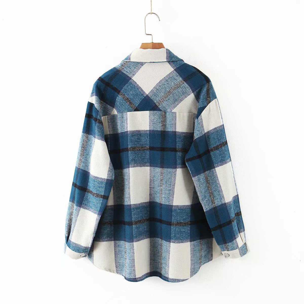 Title 12, Womens checked woolen coat