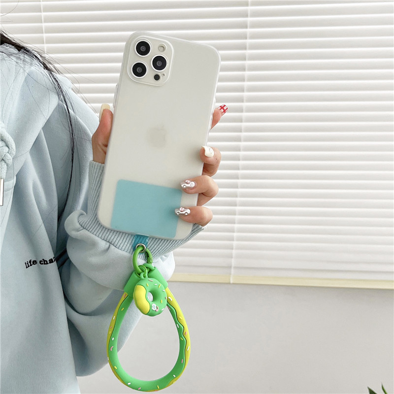 Donut Bracelet Soft Silicone Phone Case Hanging Ornament - Image 15