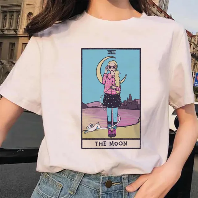 Women's Tarot Cards Spend Interesting Time Ladies Short Sleeve Style 07 - Shop at LoveMi