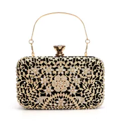 Women's Fashion Banquet Clutch All-matching - Black - View 1