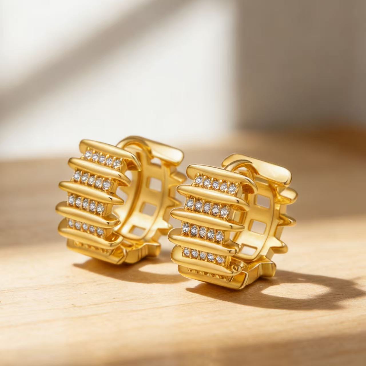 New Stylish Micro-pave Zircon Earrings