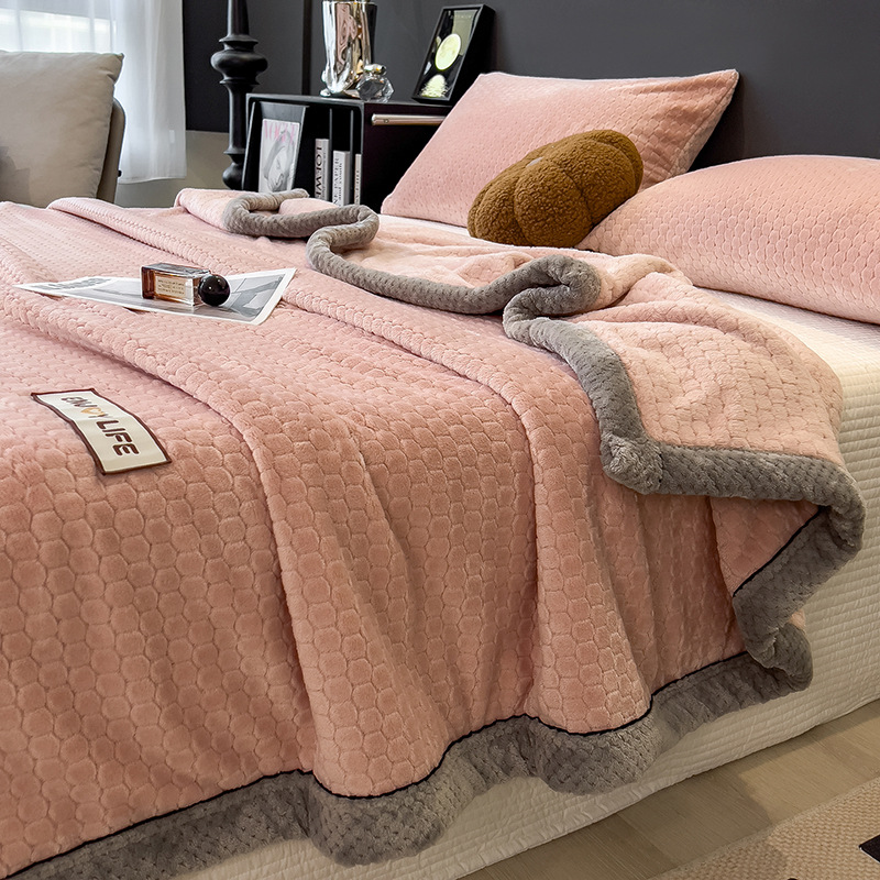 Class A Light-luxury Thickened Sofa Throw Milk-velvet Fleece Blanket