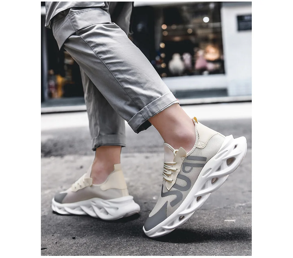 Title 5, Casual sports shoes flying woven breathable shoes