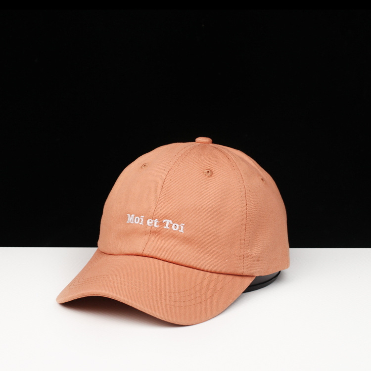New Korean Style Letter Embroidered Springsummer Outdoor Baseball Hat