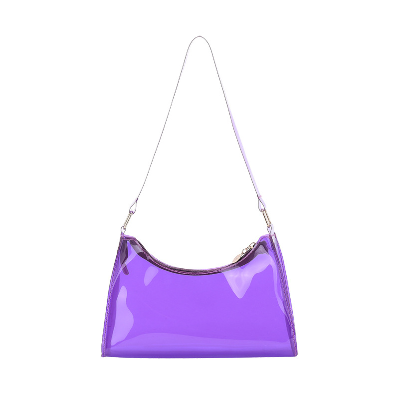 Underarm Bag, PVC Transparent Jelly Bag, Fashionable And Versatile, Ultra-simple Shoulder Bag