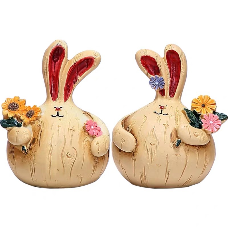 Title 7, Resin Fat Rabbit Creative Home Cute Decorative ...