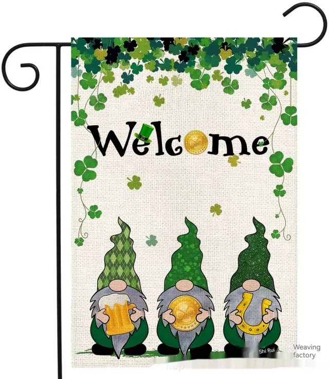 12 piece Set Of Holiday Decorative Flags Christmas Halloween Valentine's Day Linen Garden Banner 13Style - Shop at LoveMi
