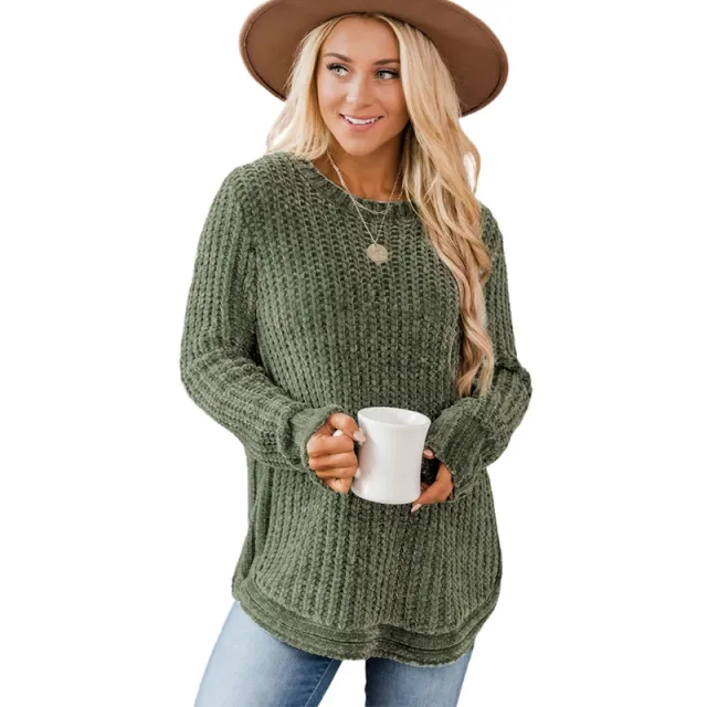 Shiying Green Thickened Jumper Female Green - Shop at LoveMi