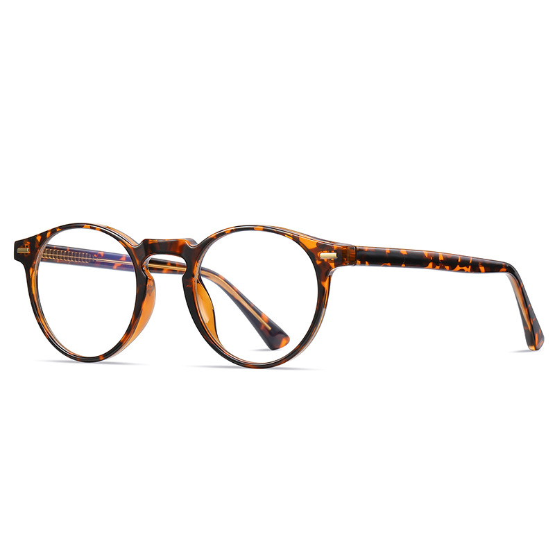 Retro Blue-light-blocking Glasses With TR90 Round Frames