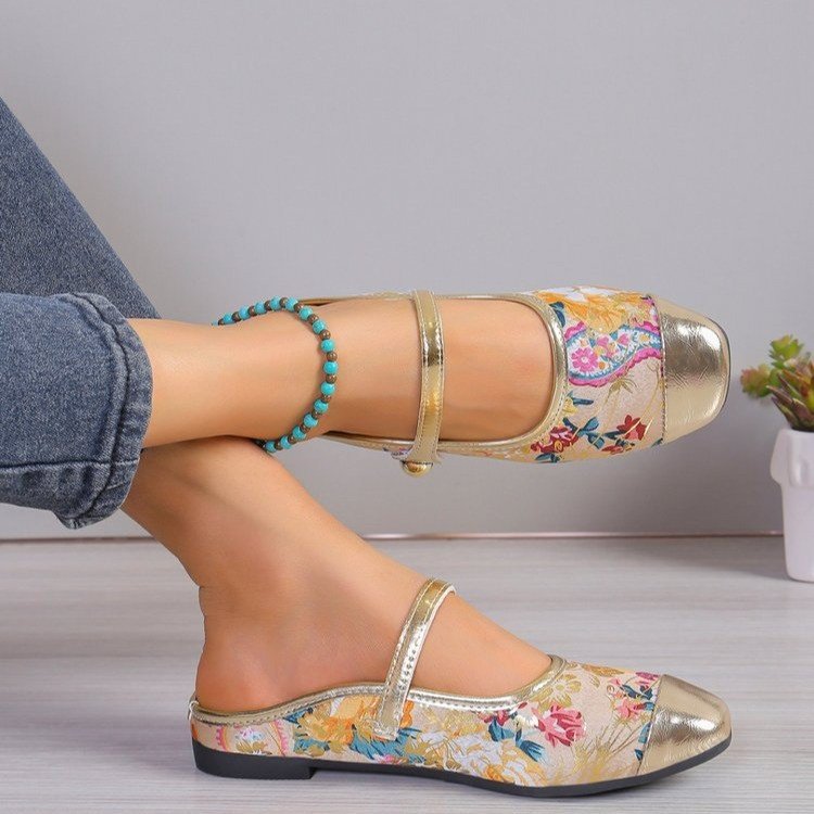 Womens Stylish Floral Slide Sandals For Summer