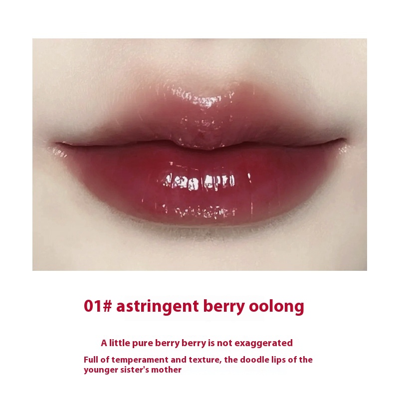 Bottle Mirror Lip Gloss Water Gloss 01Raspberry Oolong - Shop at LoveMi