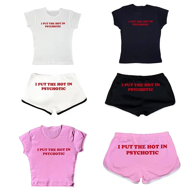 Pink Womens Casual Slim-fit Cropped Top