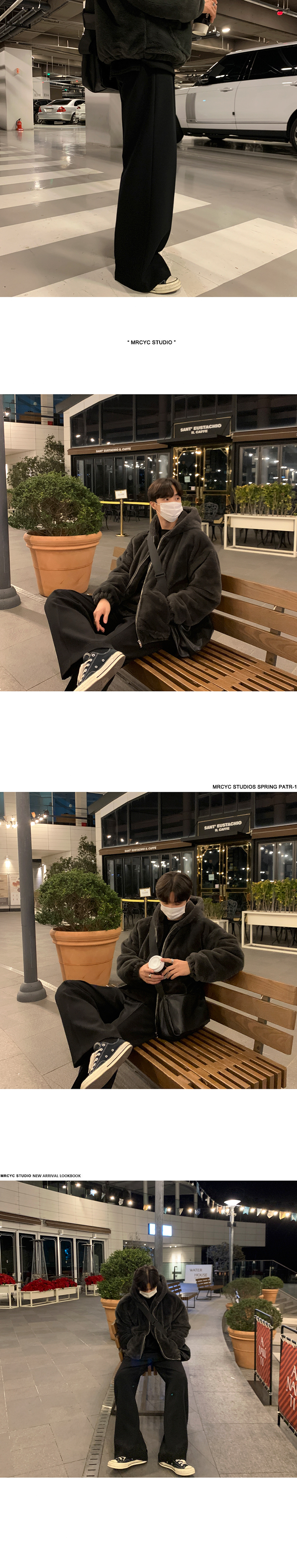 Casual Suit Pants Men's Straight Loose Trousers