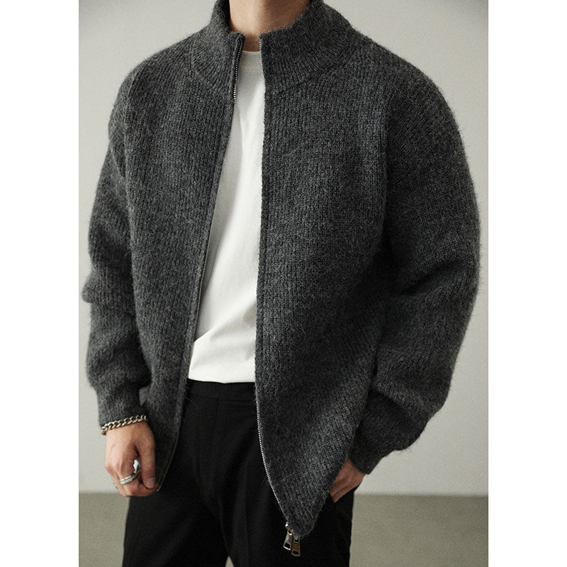 Double-Zip Wool-Blend Coat, picture 2 of 5