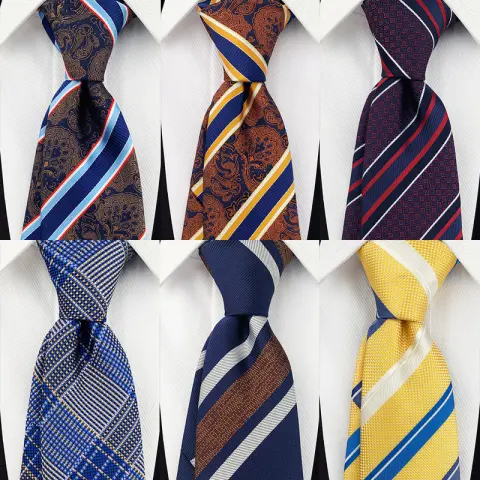 British Gentleman-style Striped Mens Tie for Suiting and Streetwear