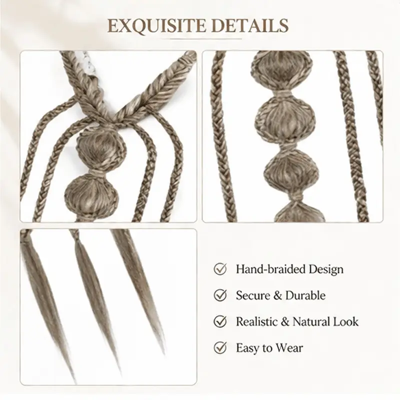 Bohemian Braided Synthetic Hair Accessory Wig