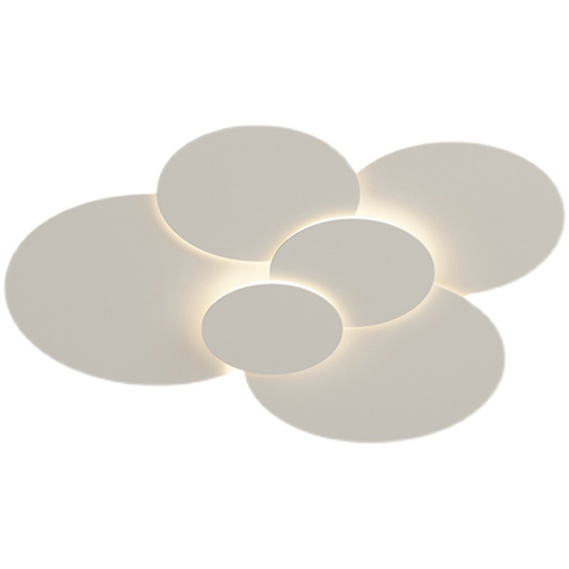Simple Modern White Round Combination Ceiling Lamp