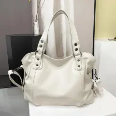 Women's Large-capacity Handbag Simple Shoulder Crossbody Bag - White - View 1