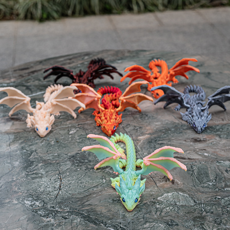Print Flying Dragon Wings Decoration Toys