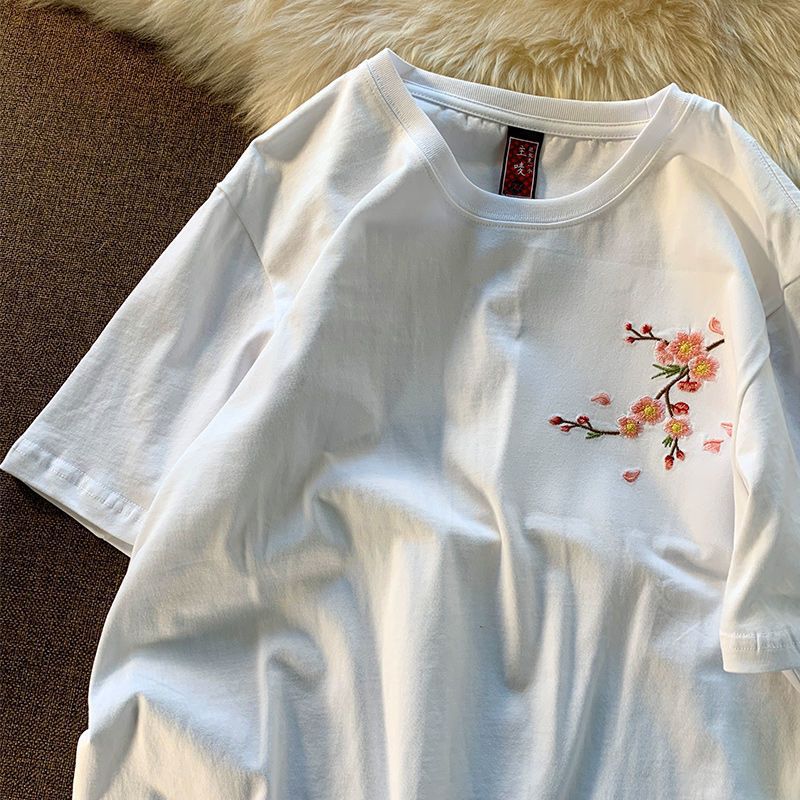 Trendy Short Sleeve Shirt Loose Women's Top