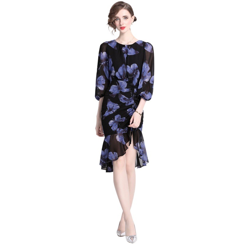 Fishtail Swing Floral Dress, picture 2 of 5