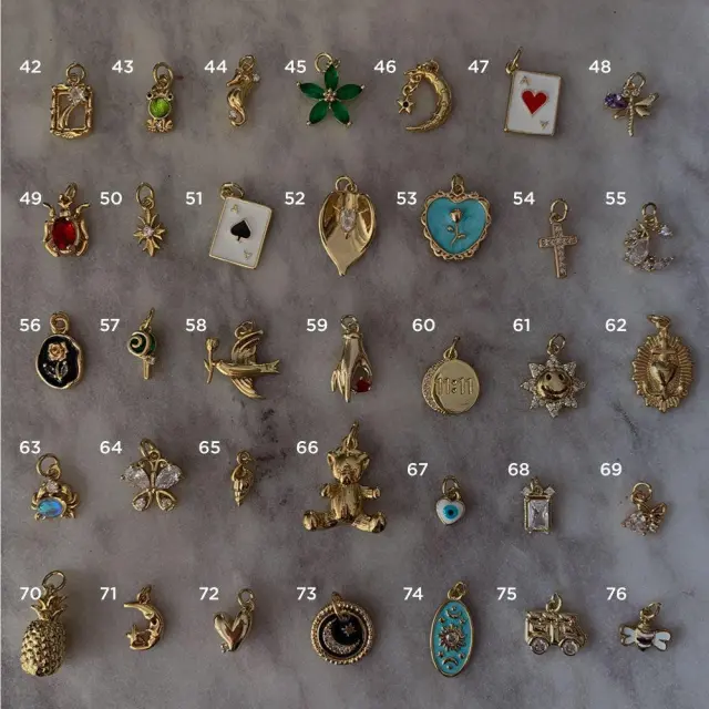 18K Titanium Steel Diy Pendant Parts Gold - Shop at LoveMi