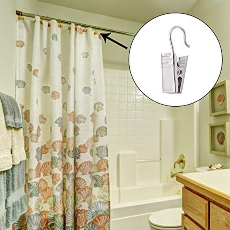 Hook Accessories Stainless Steel Retaining Ring Thickened Curtain Clip