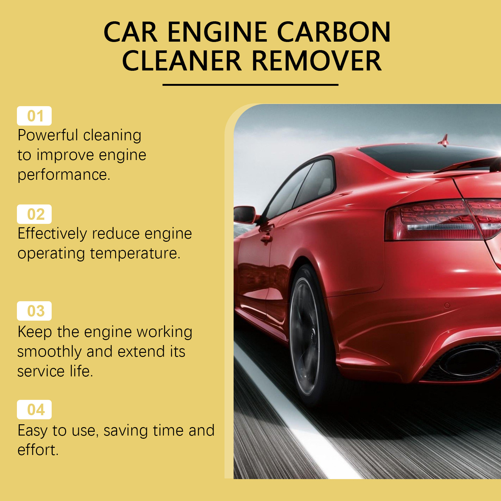 Car Engine Carbon Cleaning Noise Reduction Cleaning Maintenance Engine Protector