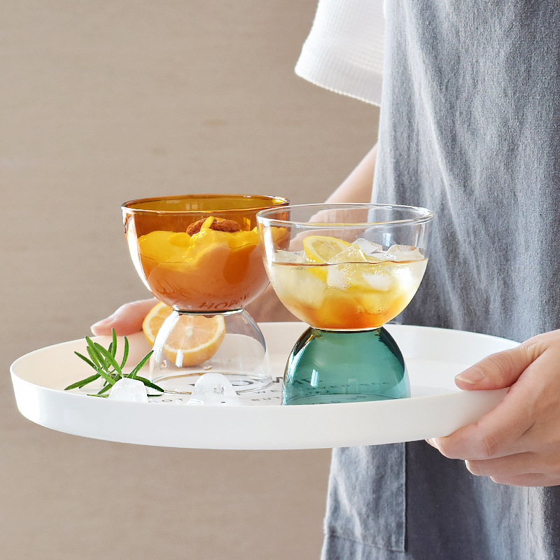 Creative Ins High Temperature Resistance Colorful Water Glass