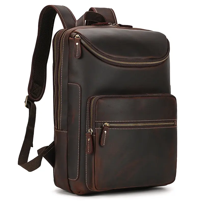Leather Backpack Vintage Men's Cowhide