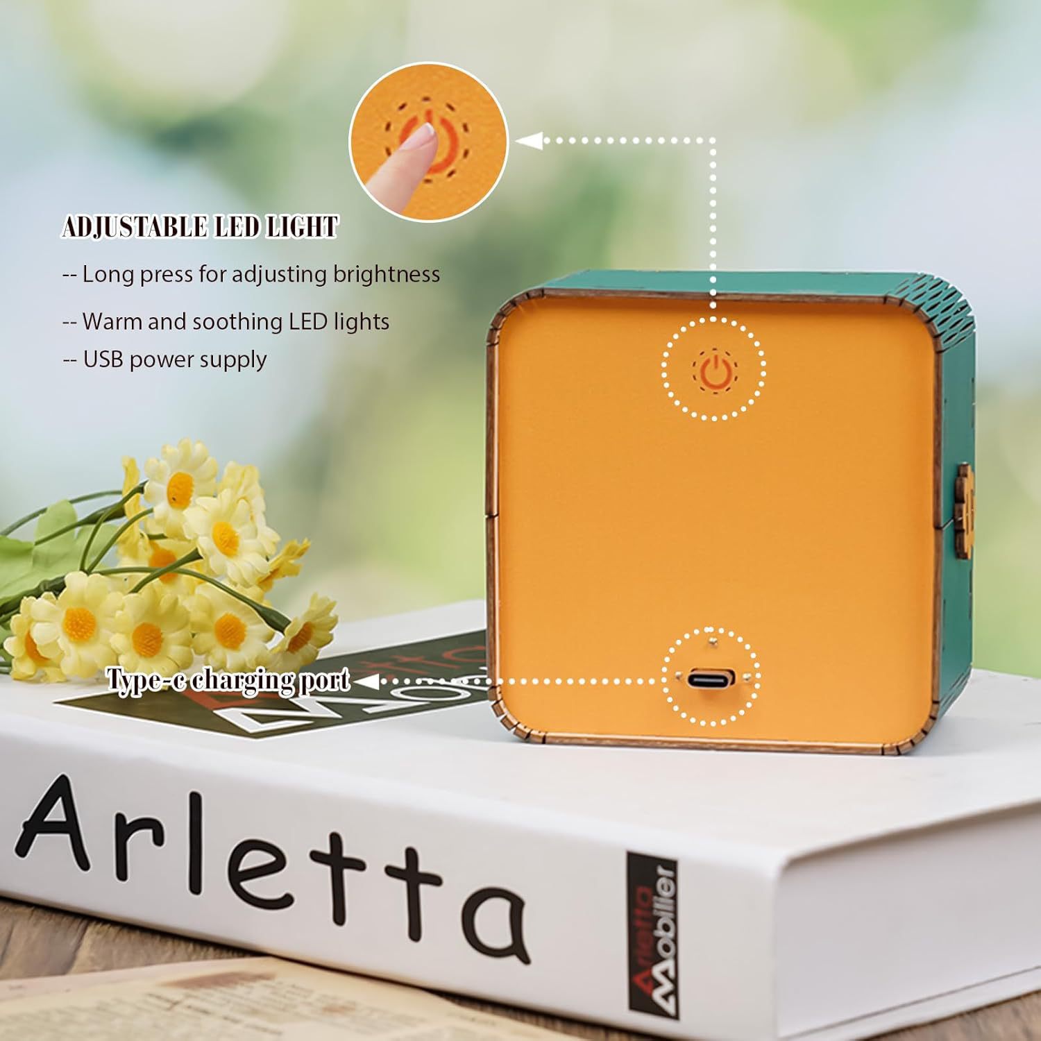 Wooden Puzzle Creative Atmosphere Small Night Lamp