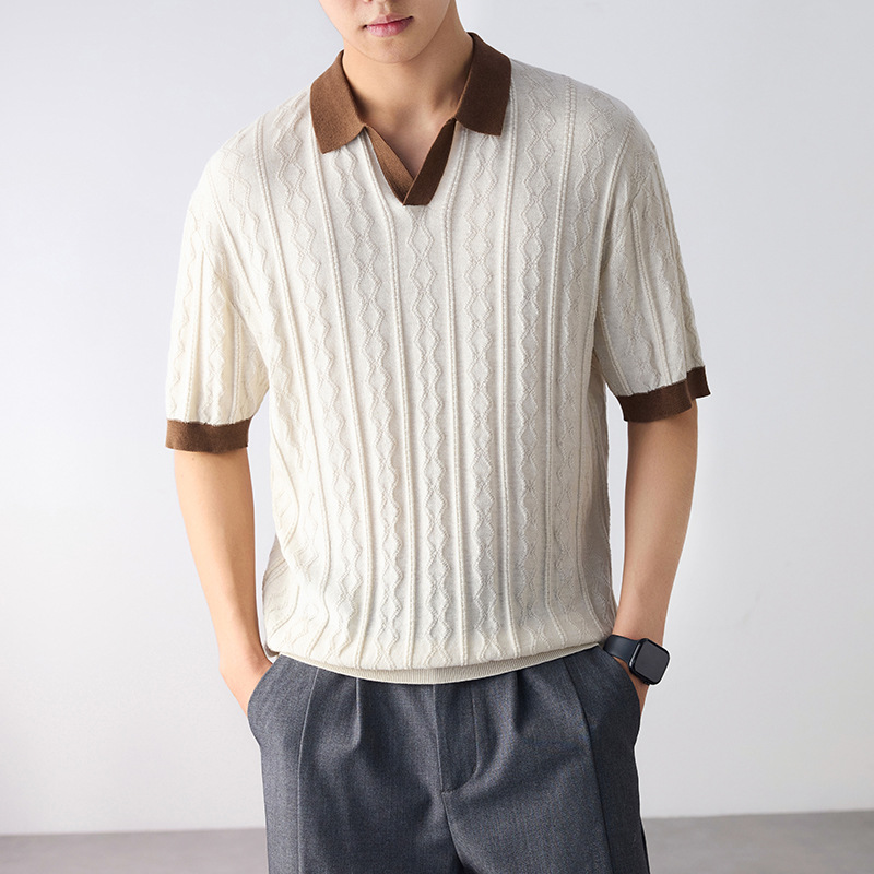 Men's High-End American-Style Heavyweight Short-Sleeve Casual Trendy T-Shirt