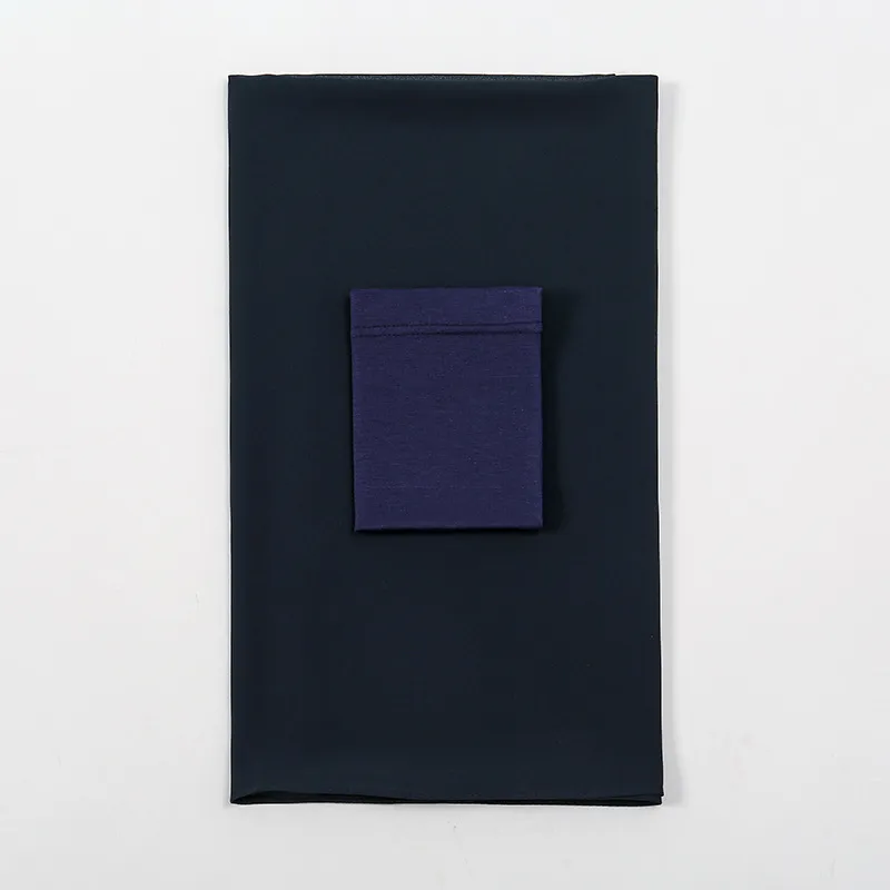 Smoke Pipe Cap One New Pearl Chiffon Scarf - 2 Navy Blue