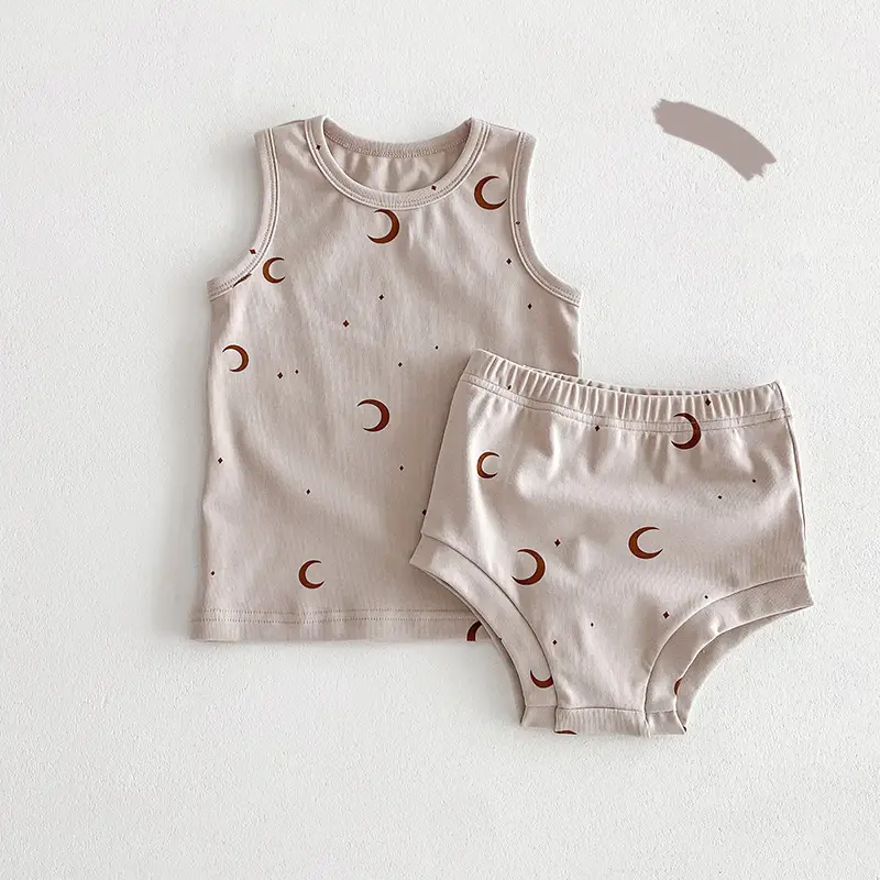 Summer-style Baby And Childrens Homewear Pajama Set