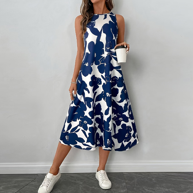 Dress Polyester Sleeveless Vest A Line Skirt Color M - Shop at LoveMi