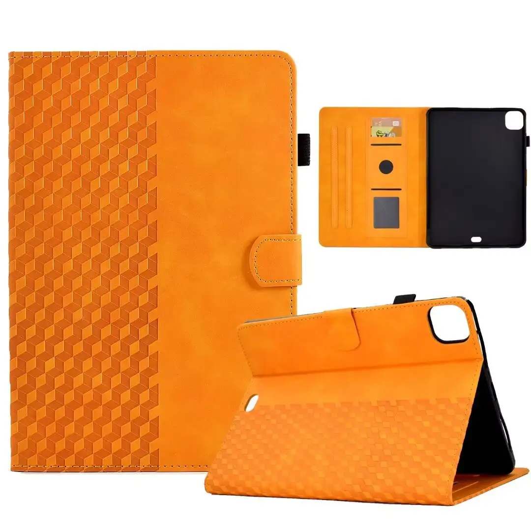 Tablet Leather Case Diamond Frosted Card Holder Drop-resistant