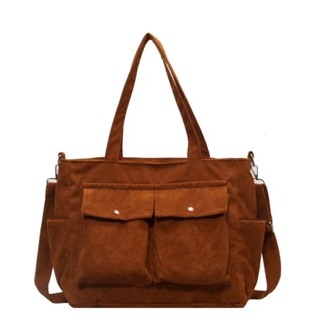 Simple And Versatile Commuting Crossbody Tote Bag Brown - Shop at LoveMi