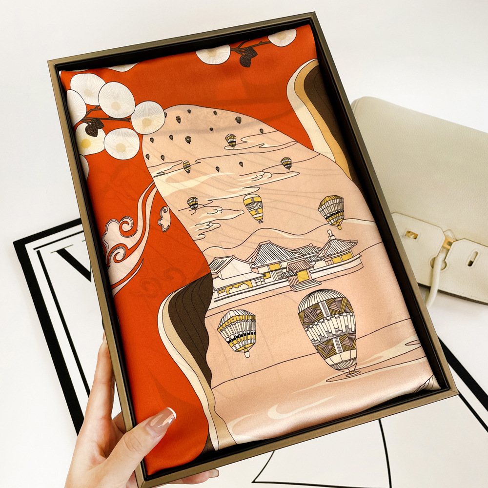 70CM Silk Handkerchief Luxurious - Image 2