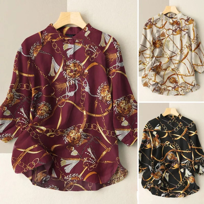 Women's Casual Loose Printed Shirt
