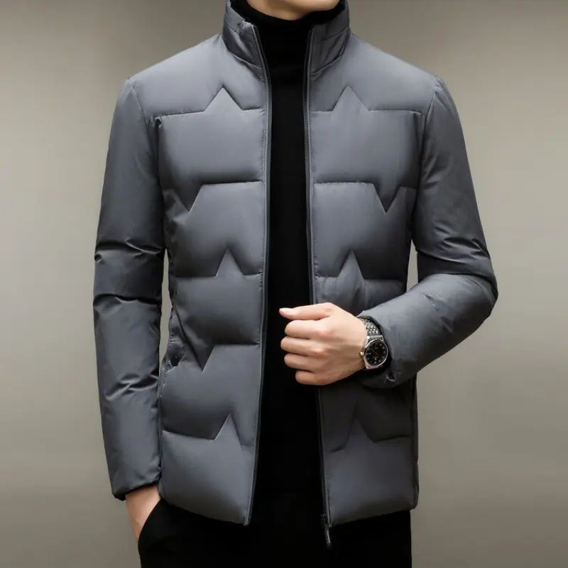 Men's Thickened Cotton-padded Coat Middle-aged Dad Jacket