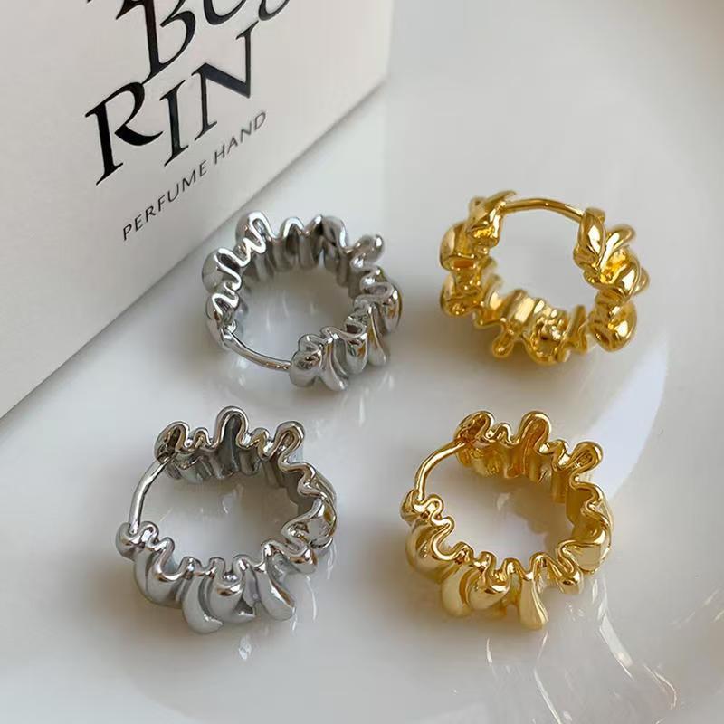 European And American Niche Minimalist Asymmetric Geometric Earrings