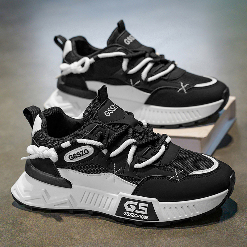 Mens Trendy Dad Shoes With A Chunky Breathable Sole For Casual Wear