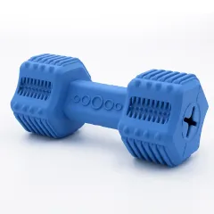 Pet Toy Dog Rubber Interactive Molar Long Lasting Food Leakage Toy - Blue - View 1